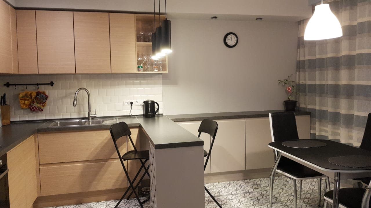 Трёхкомнатная квартира 90 м²